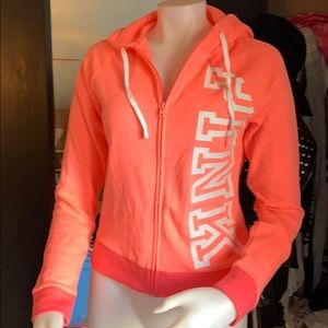 Victoria’s Secret pink hoodie jacket sz xs fit s